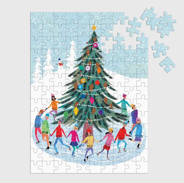Tree Skaters - 130 Piece Puzzle Ornament