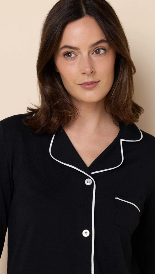 The Cat's Pajamas – Classic Pima Knit Pajama - Midnight