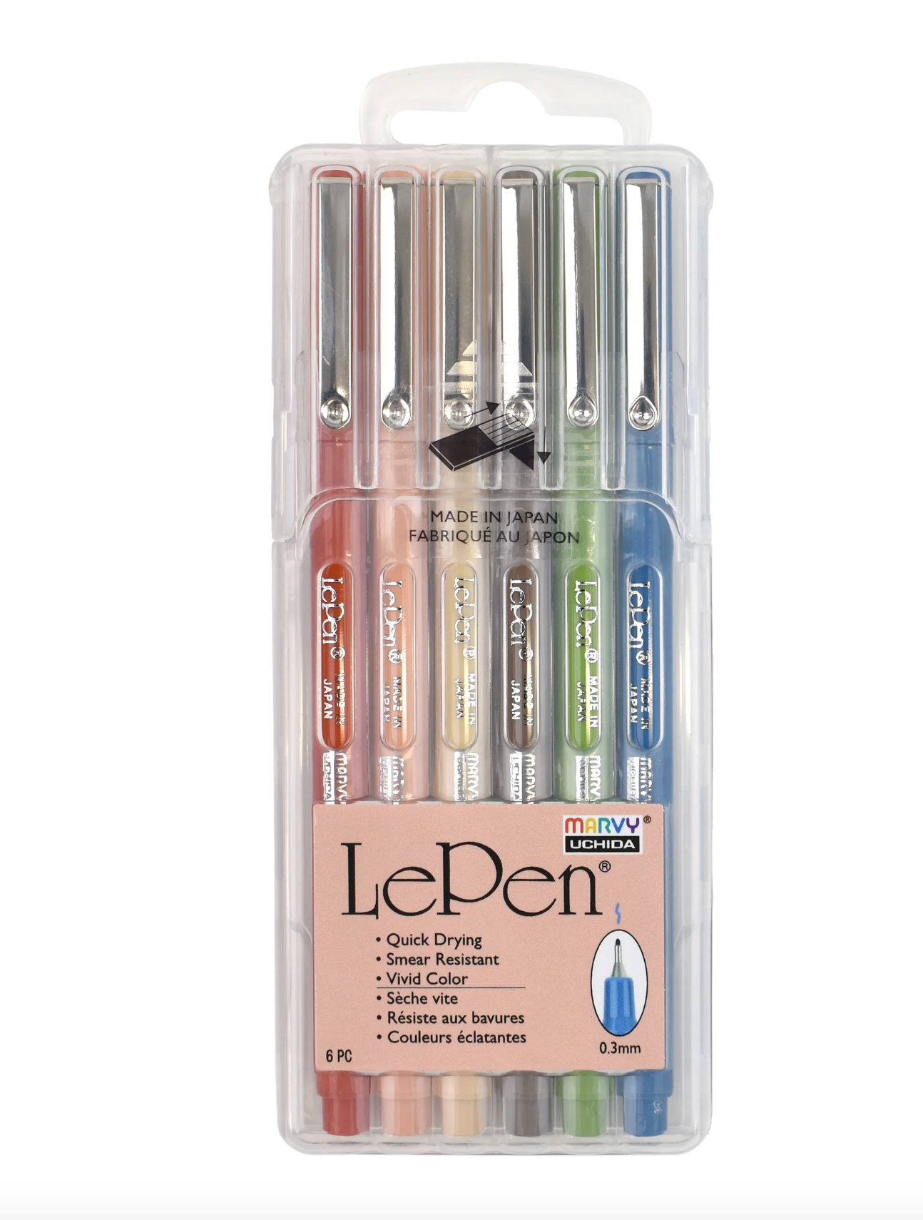 Le Pen Earth Tone 6 Piece Set