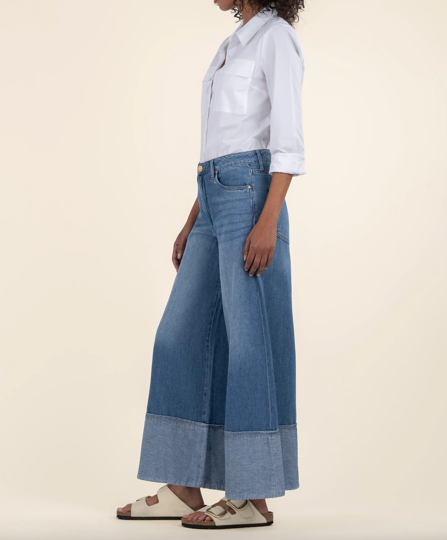 Blake Crop Wide Leg Denim