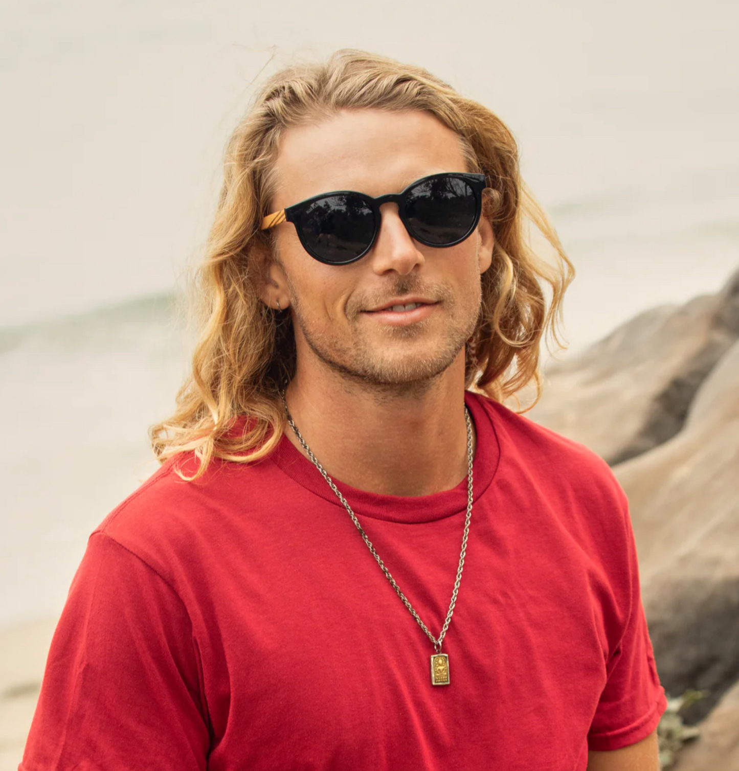 Aren - Matte Onyx / Walnut Wood + Smoke Polarized Lens