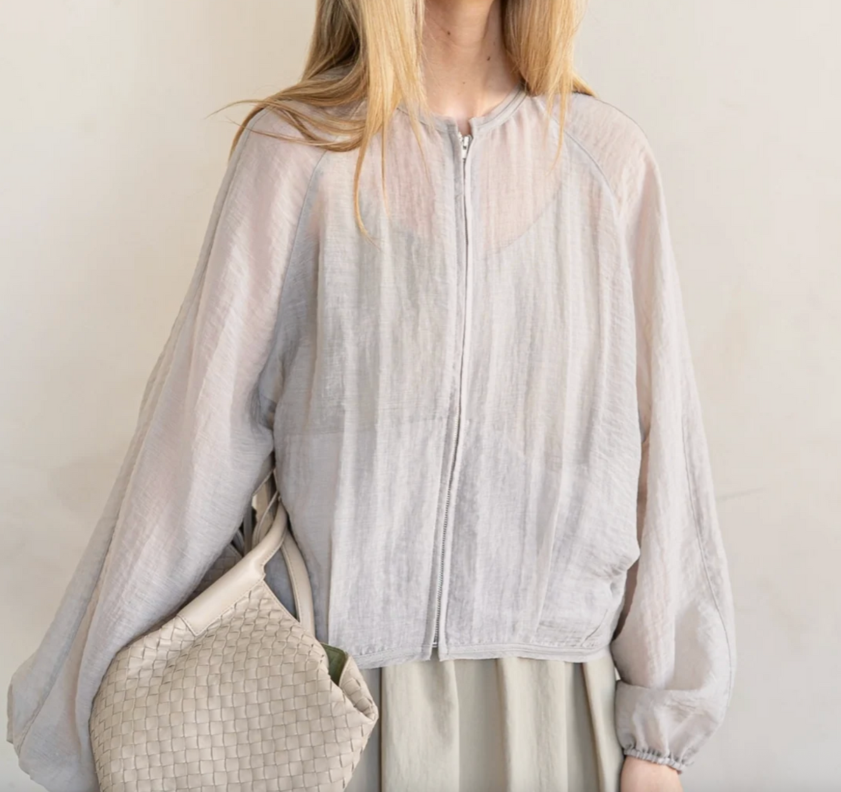 Minimalist Illusion Zip-up Jacket