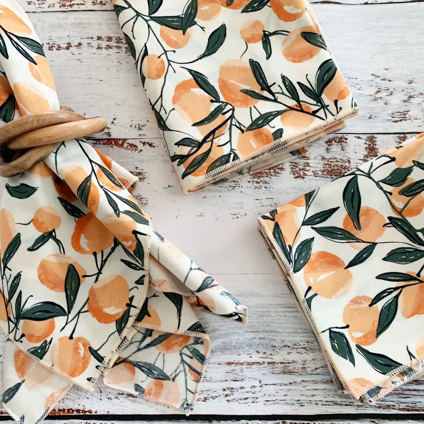 Apricot Cloth Napkins - Set of 4