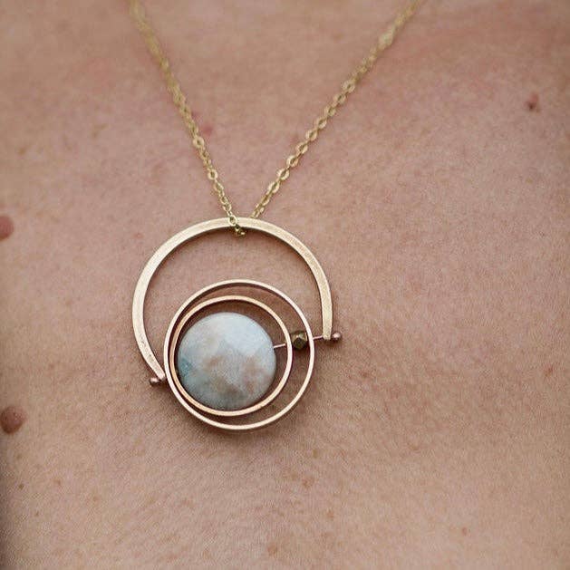 Aquamarine Kinetic Necklace