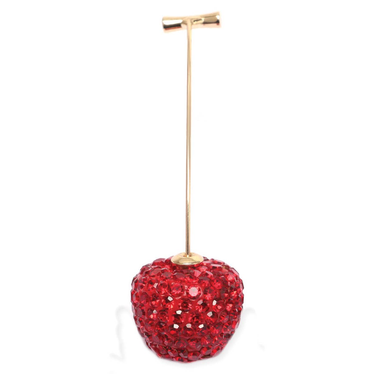 Crystal Cherry Drop Earrings