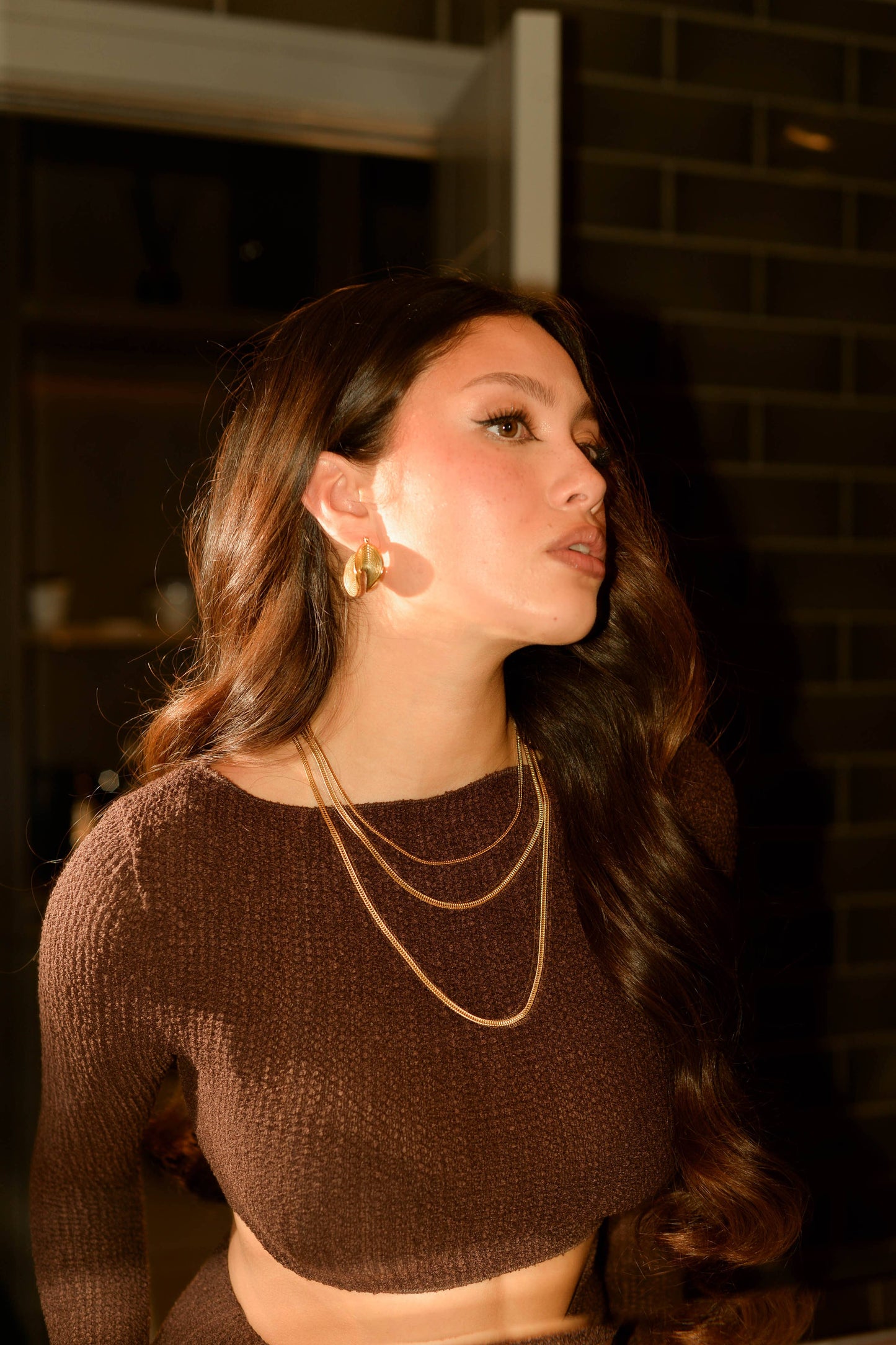 Folded Hoop Earrings