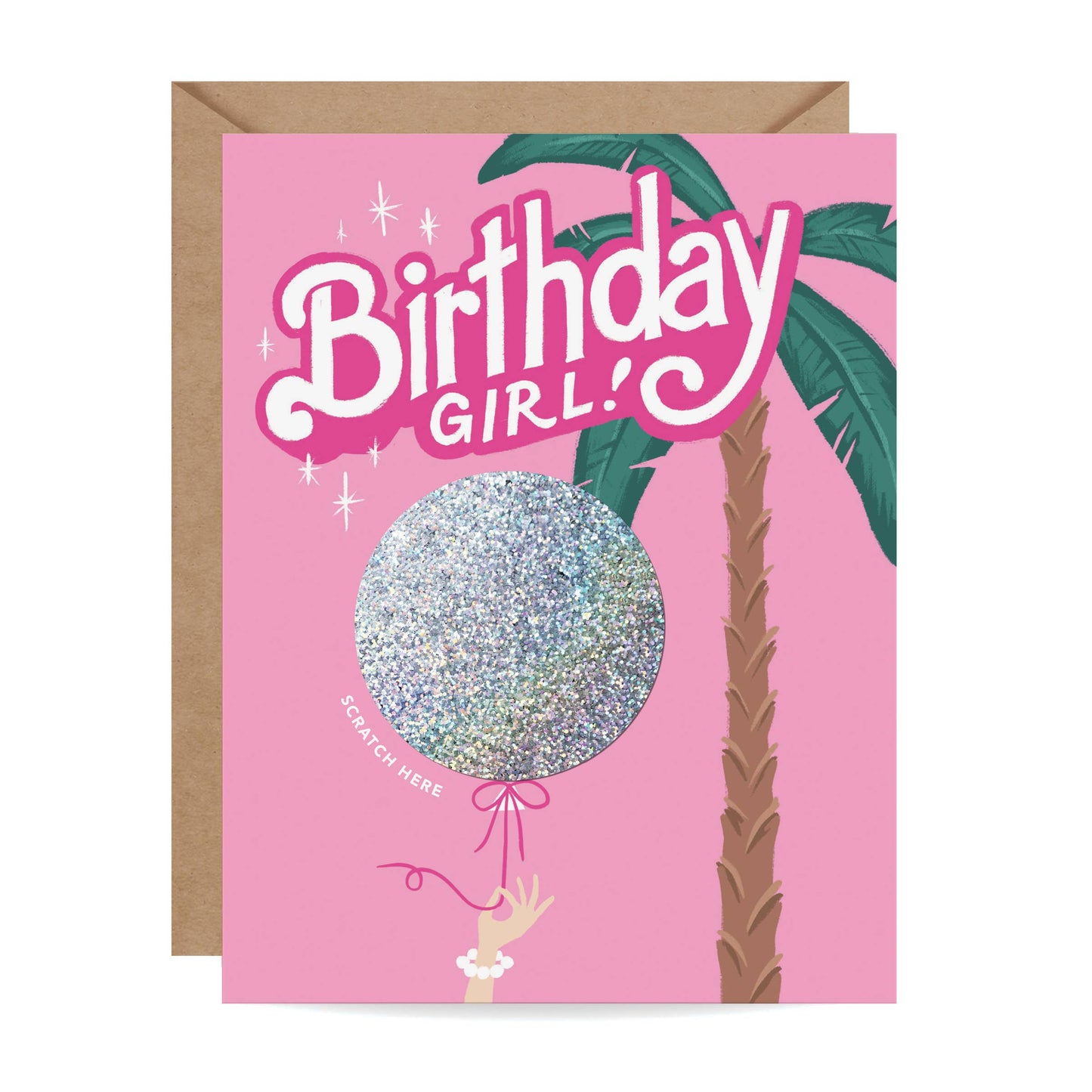 Scratch-off Barbie Birthday Greeting Card