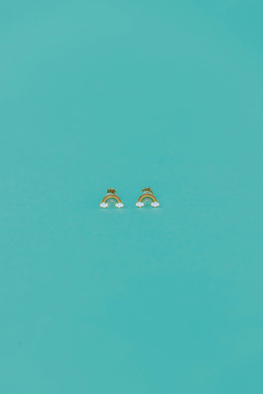 Rainbow Flat Back Kids Earrings