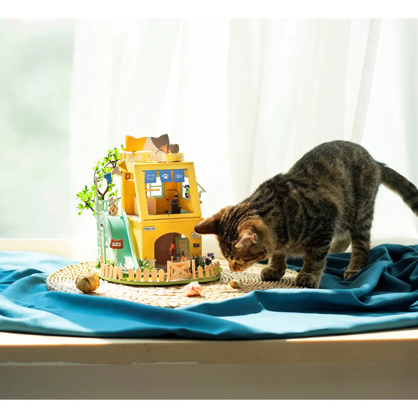 DIY Miniature House Kit: Cat House