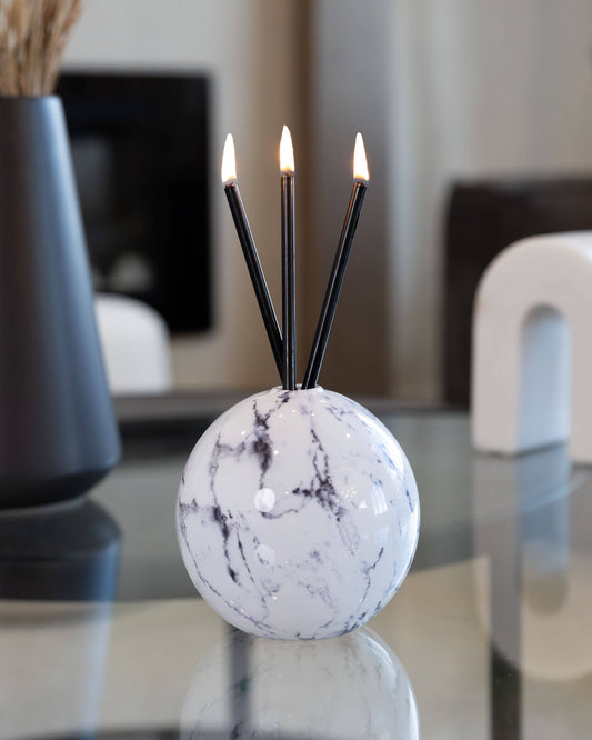 Neva Vase - White Marble