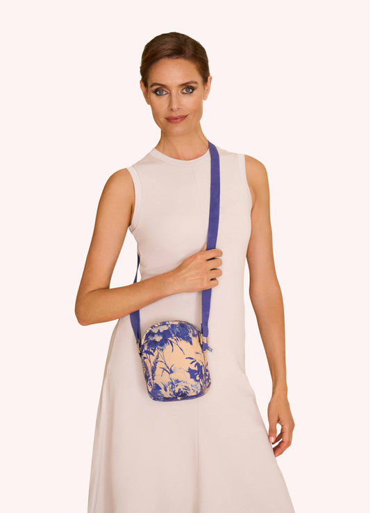 Canvas Out and About Bag - China Blue Blooms
