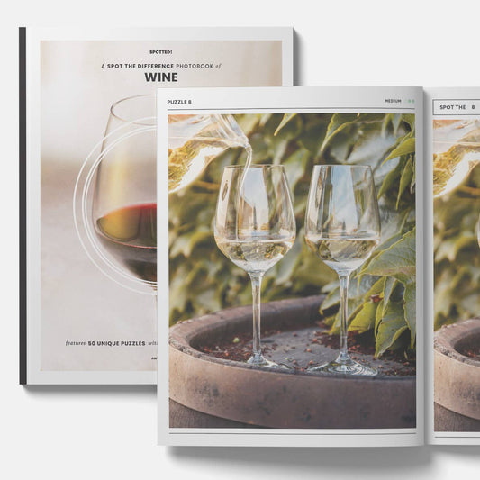 Wine Spot the Difference Puzzles, I Spy Activity Book