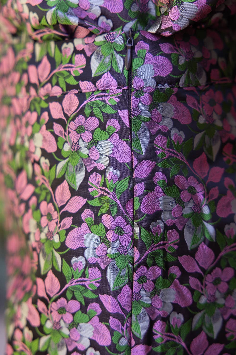 Floral Jacquard Straight Leg Pants