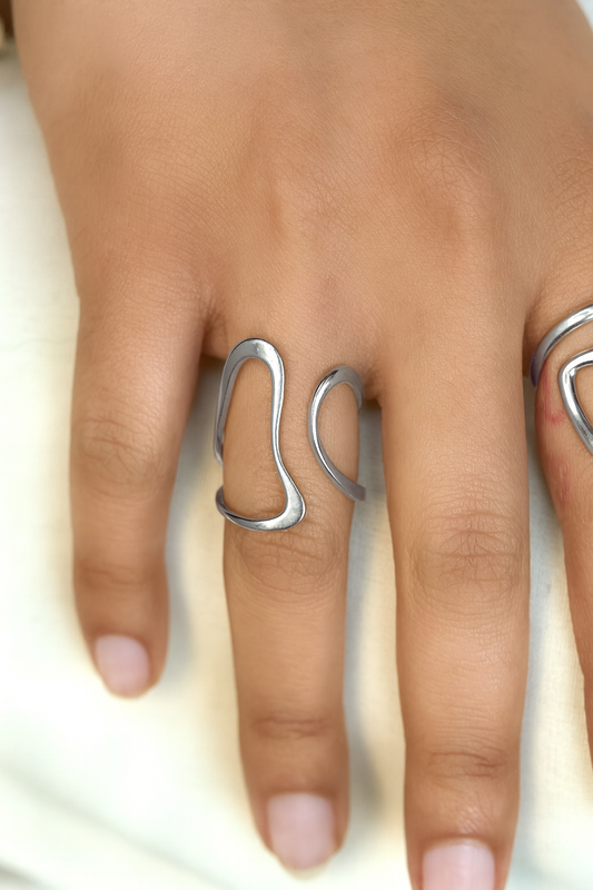 Side by Side Ring - Gold or Silver