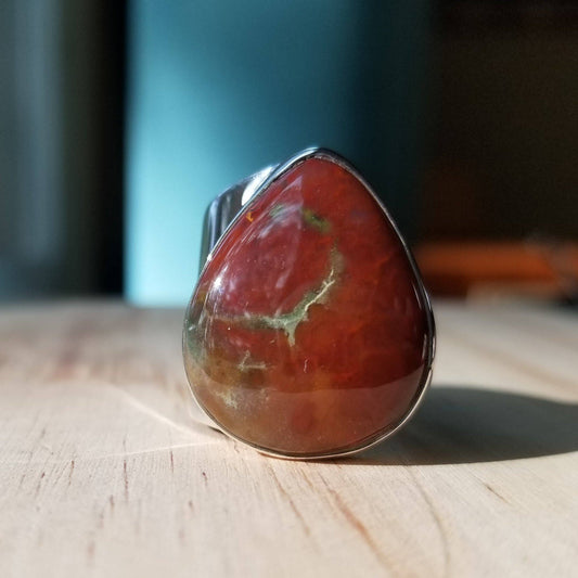 Bloodstone Cuff Ring