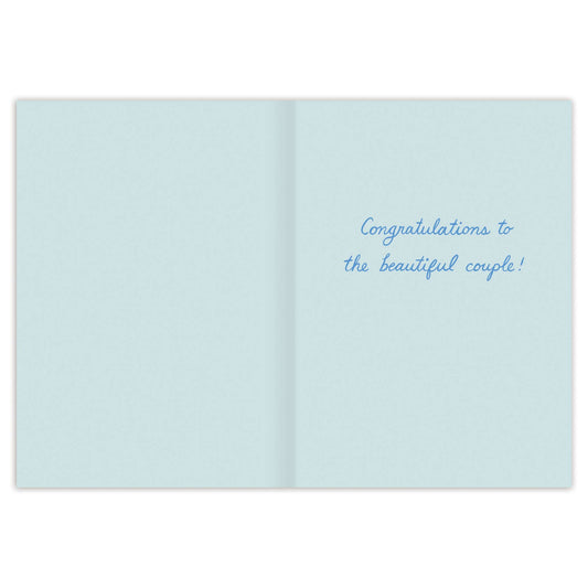 Champagne Tower Happy Wedding Card