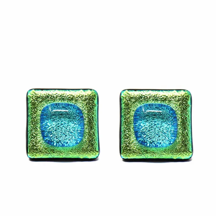 Glass Studs - Limey