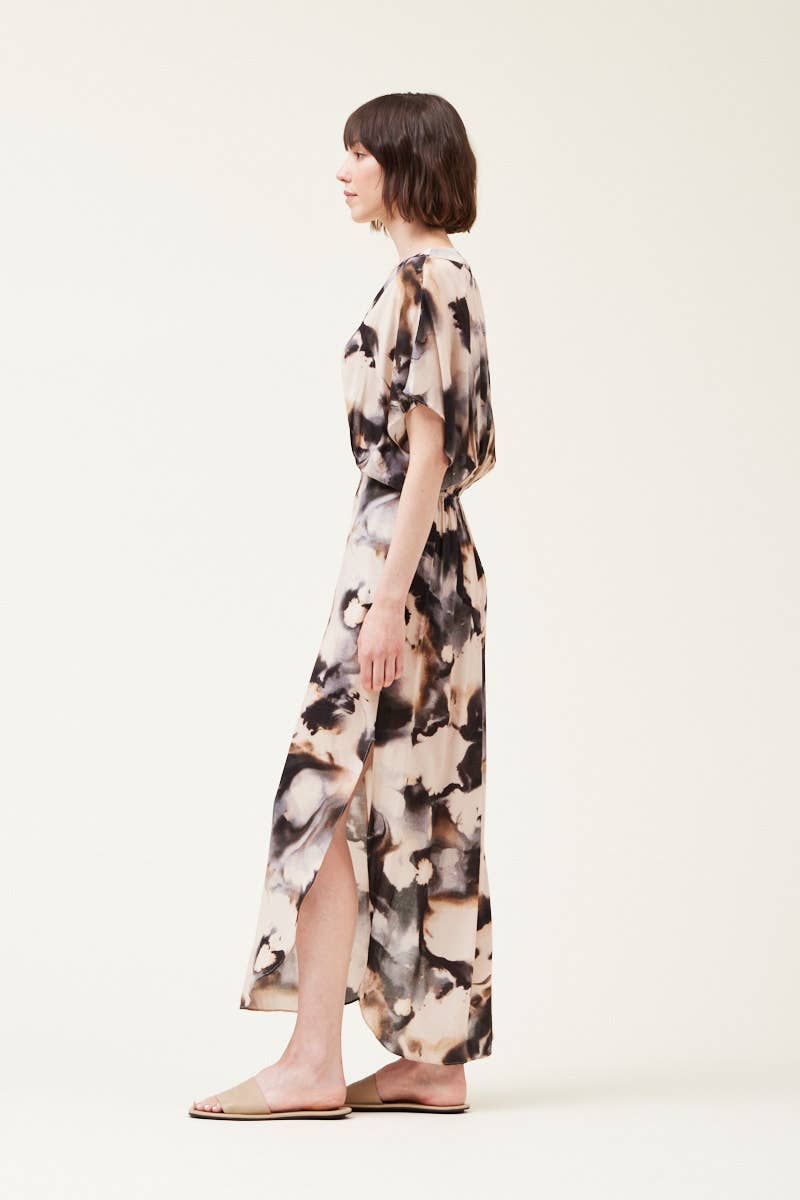Ink Blot Maxi Dress