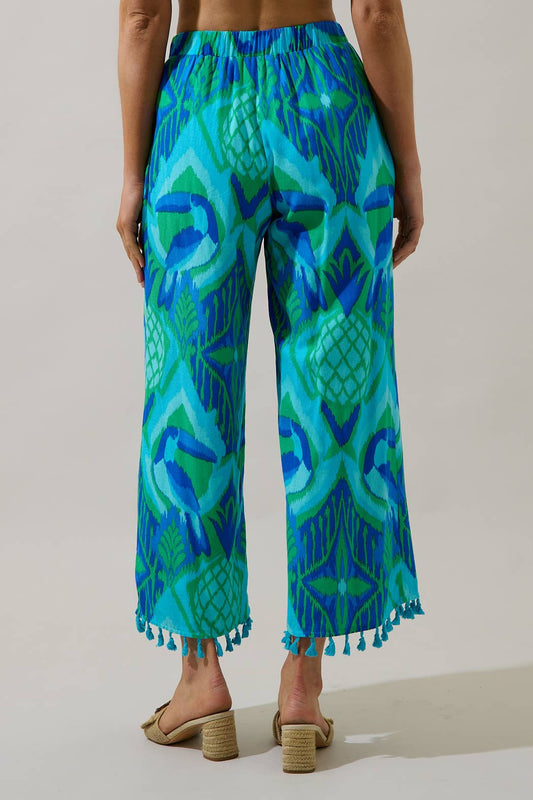 Blissy Tropical Flare Pants