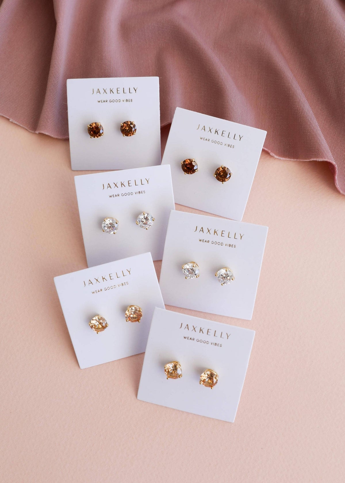 Coffee & Gold Earrings