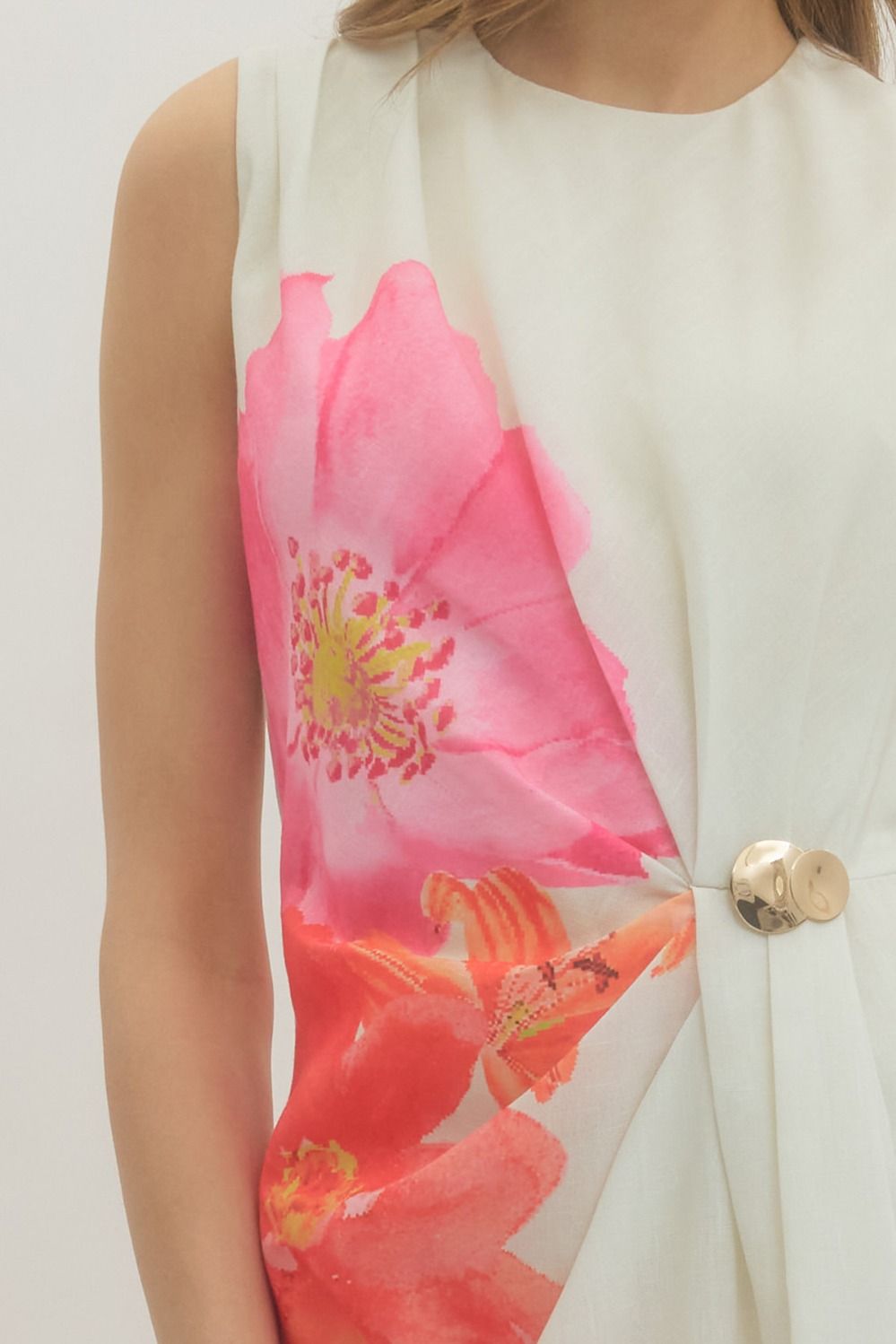 Floral Daze Side Detail Midi Dress