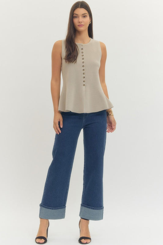 The June Knit Peplum Top