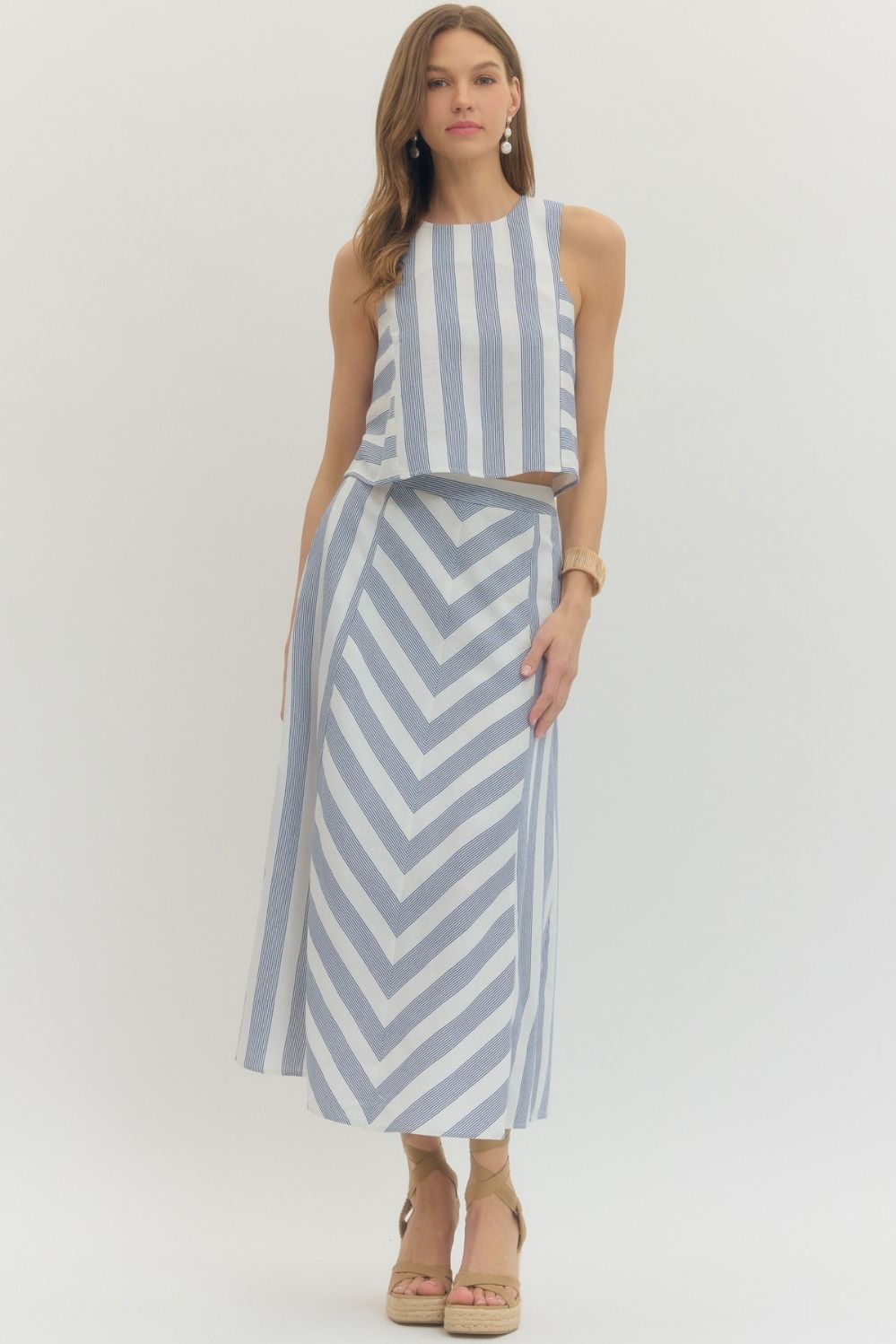 Summer Breeze Striped Skirt