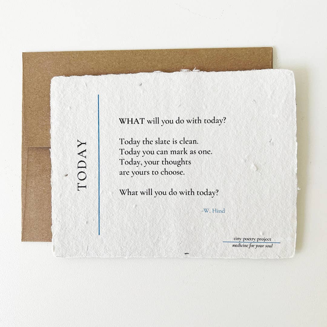 Today: Plantable Wildflower Greeting Card (Friend)