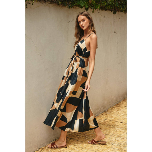 Geo Extra Flared Dress