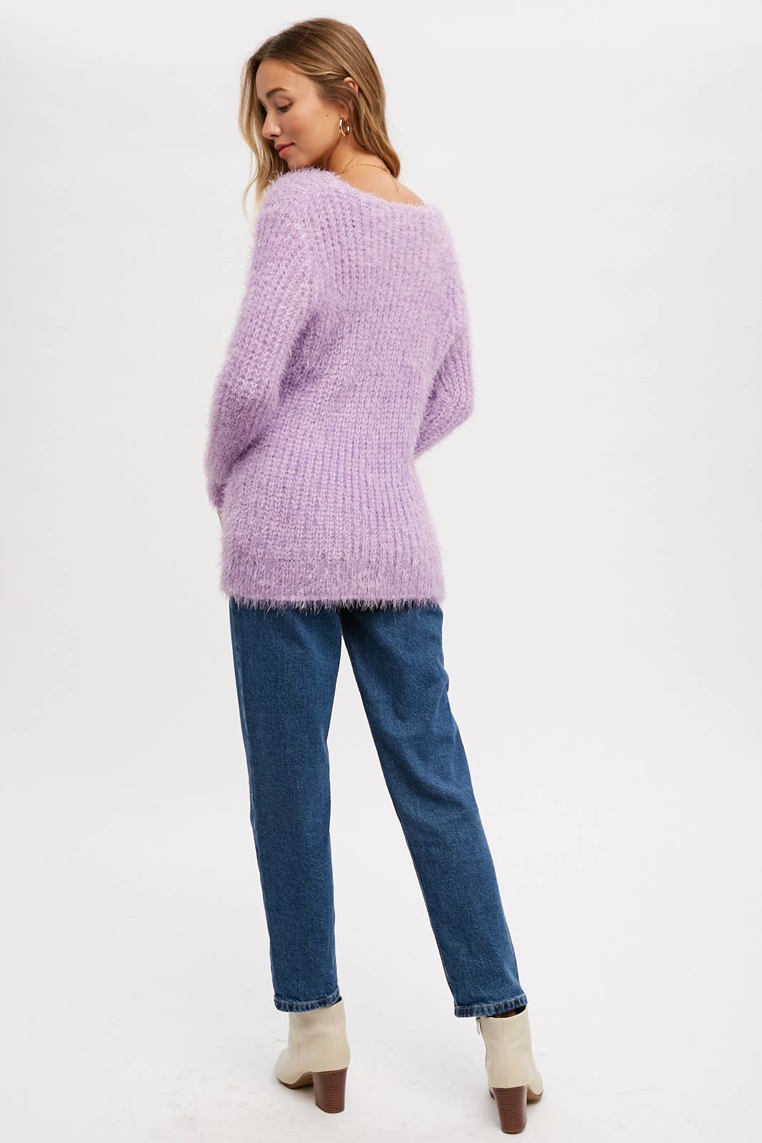 Lavender Fuzzy Sweater