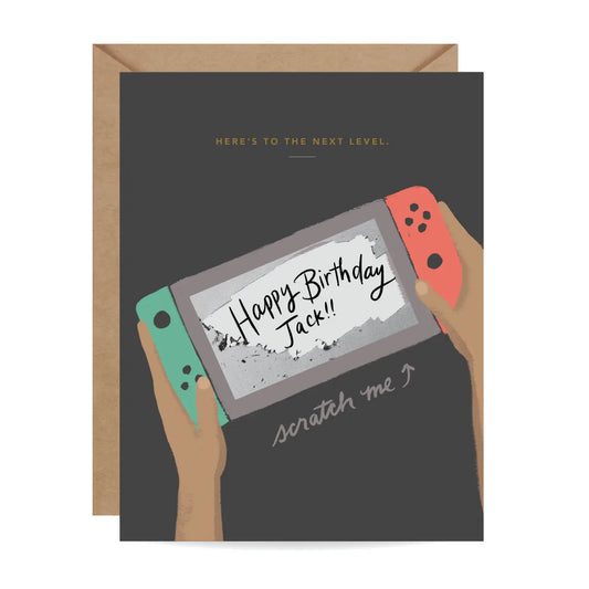 Scratch-off Next Level Birthday Card