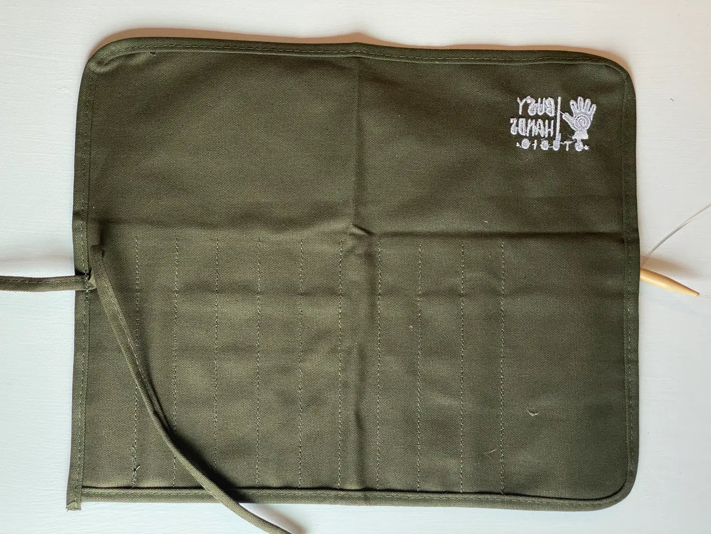 Canvas Paintbrush Roll & Pencil Holder