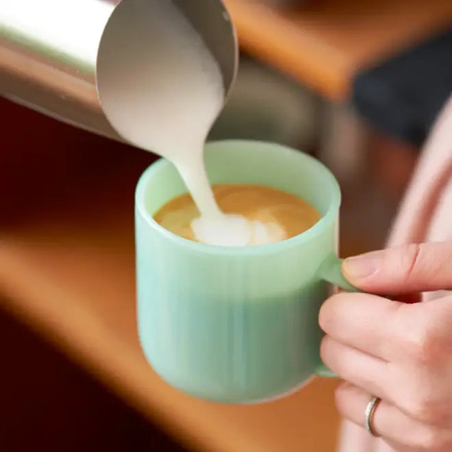 Retro Jade Glass Cup