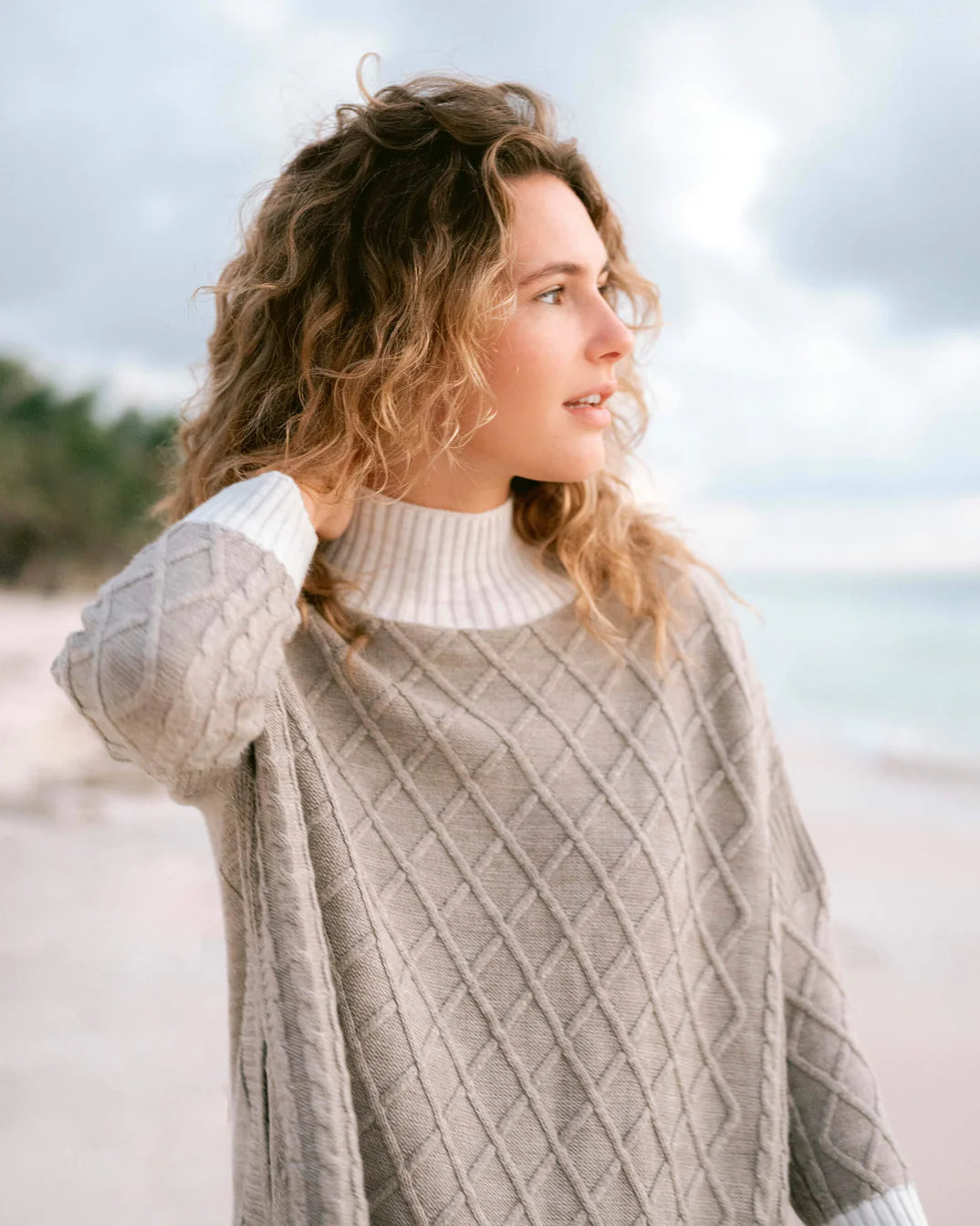 Lisbon Traveler Sweater - Driftwood & Sea Salt