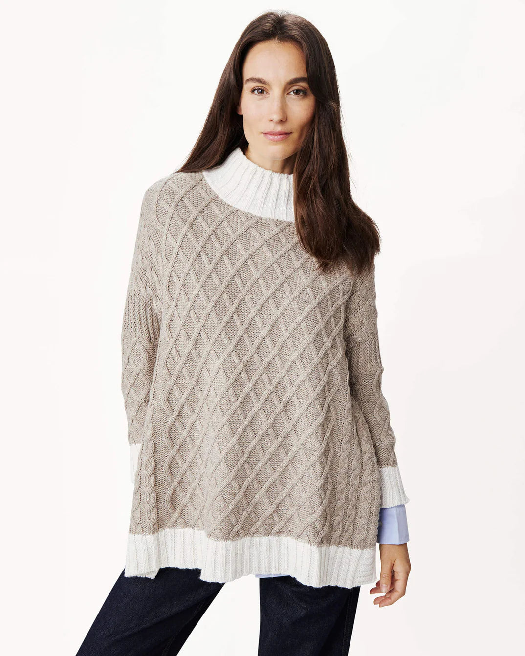 Lisbon Traveler Sweater - Driftwood & Sea Salt
