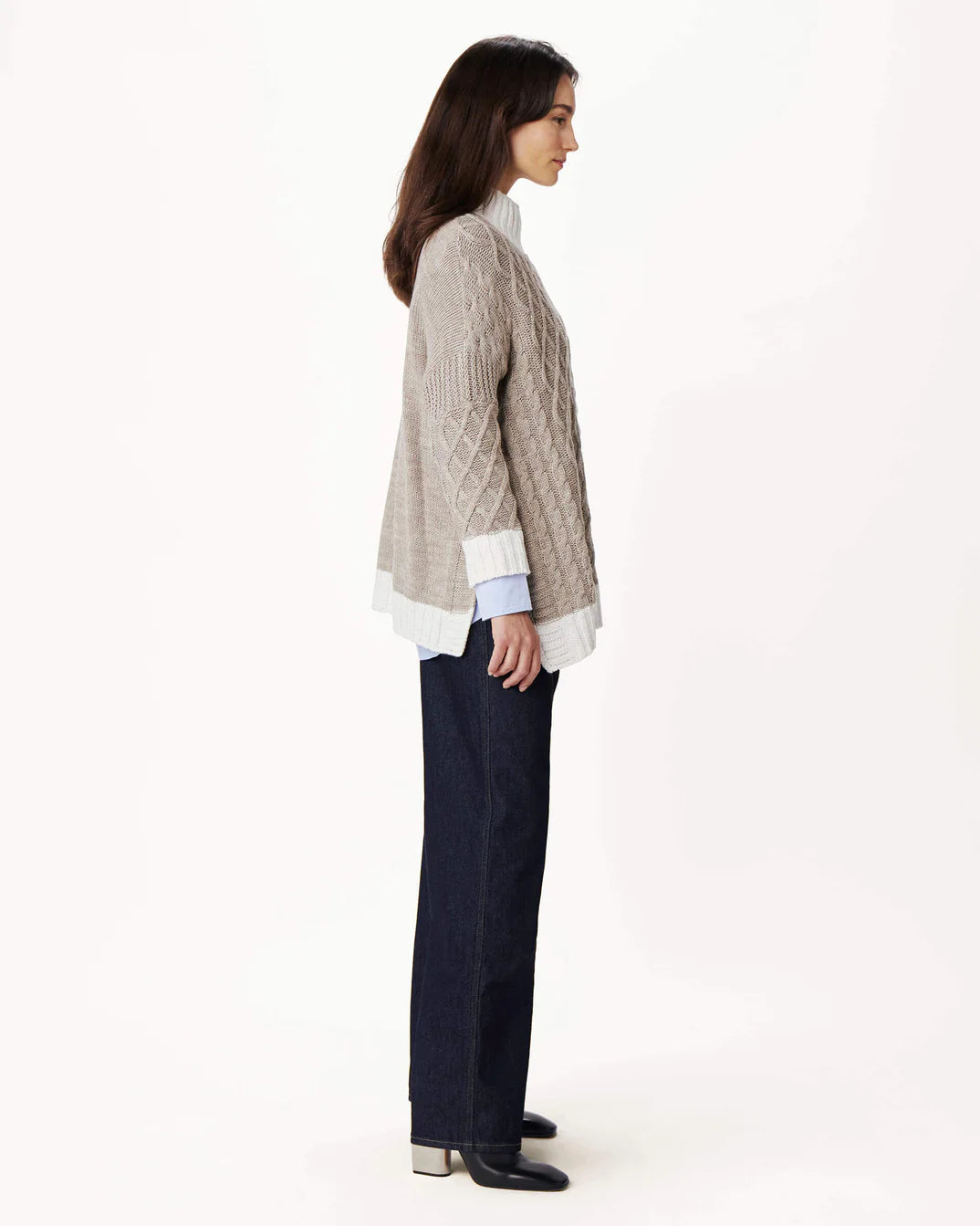 Lisbon Traveler Sweater - Driftwood & Sea Salt