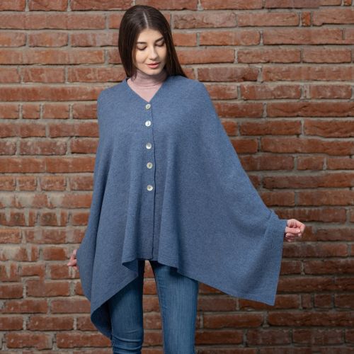 Lambswool Shawl - Lambswool Light Blue