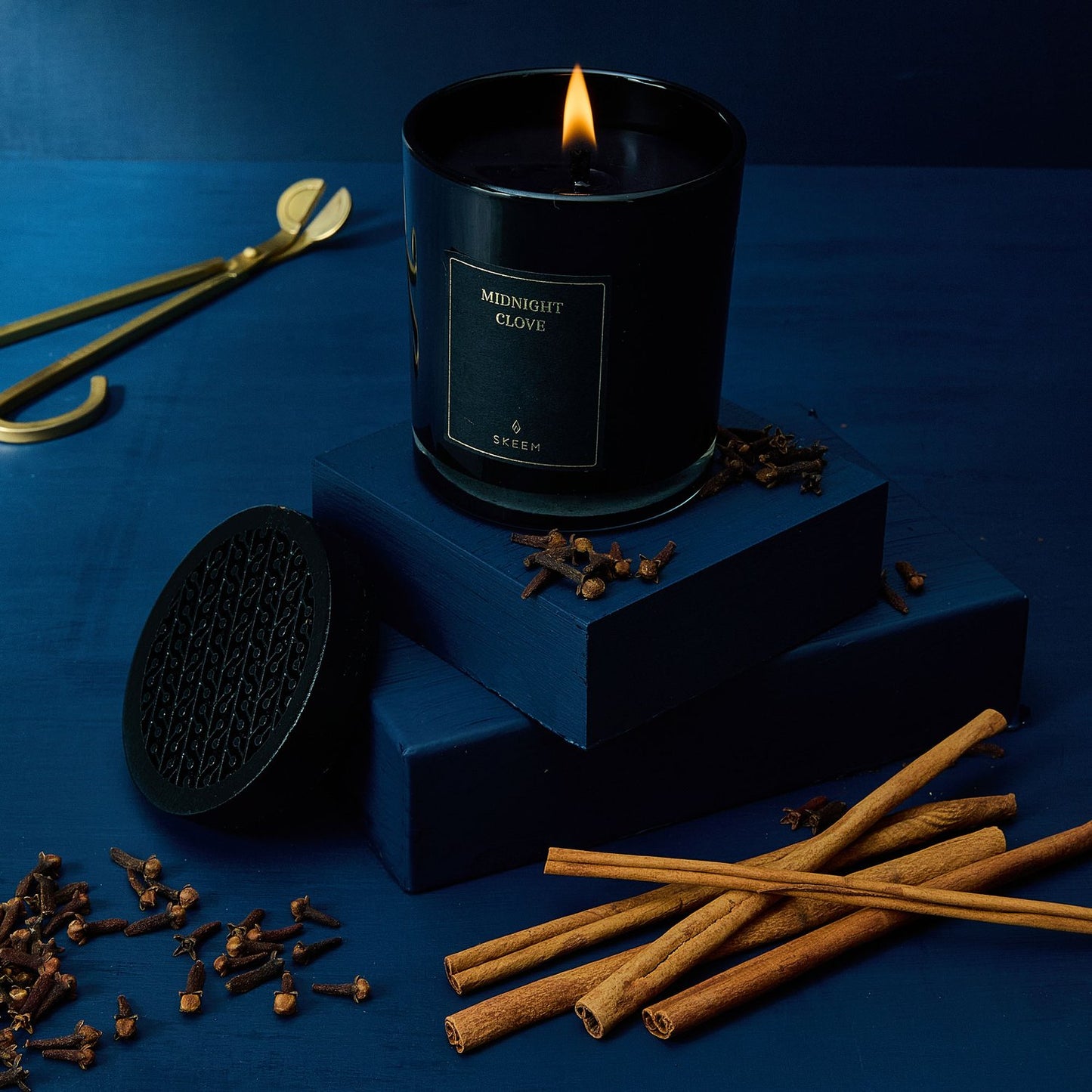 Midnight Clove Obsidian Candle