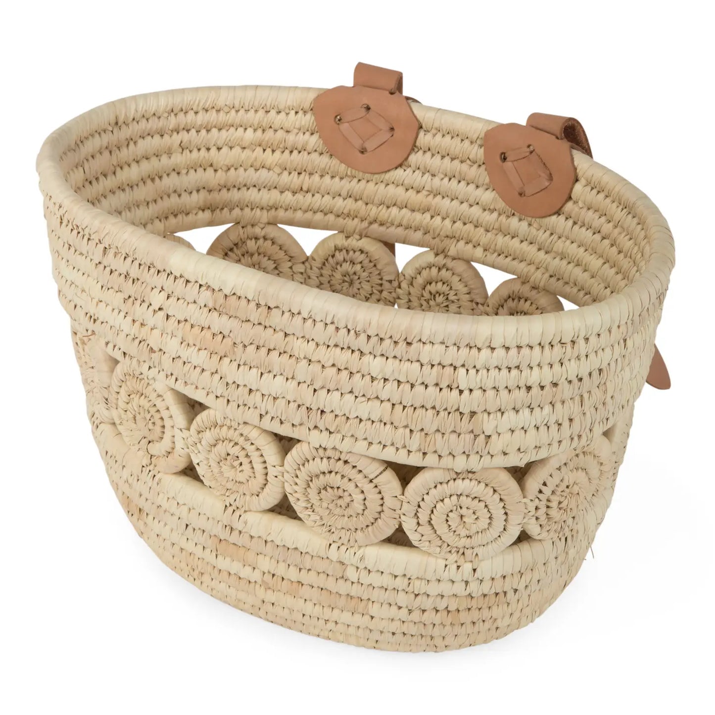 Palm Leaf Bike Basket