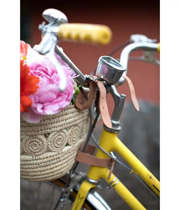 Palm Leaf Bike Basket