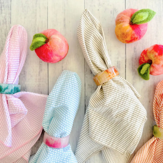 Sherbet Napkin Rings - Set of 4