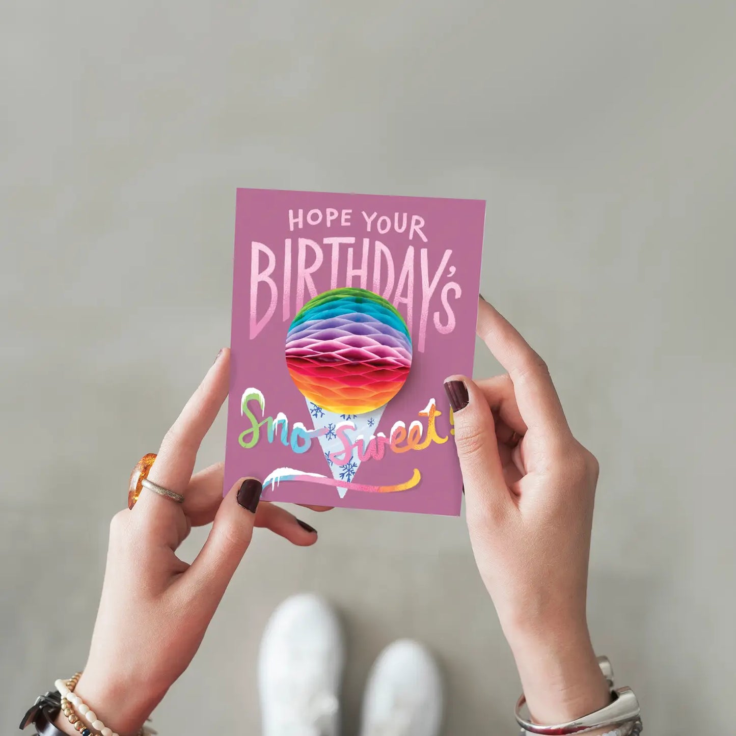 Pop-up Snow Cone Birthday Card