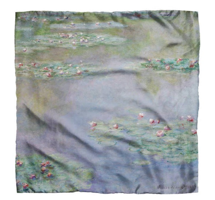 Fine Art Scarf - Water Lilies by Claude Monet