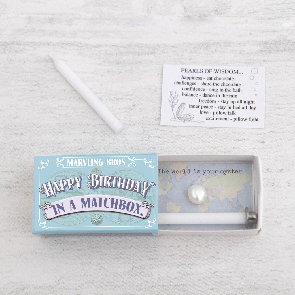 Happy Birthday Pearl In A Matchbox