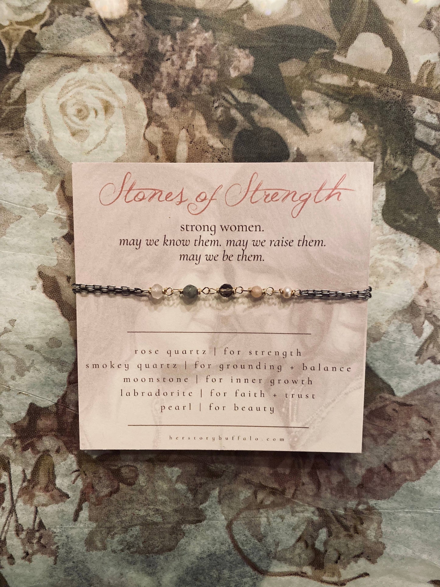 Stones of Strength - 5 Stone Mini Rosary Bracelet