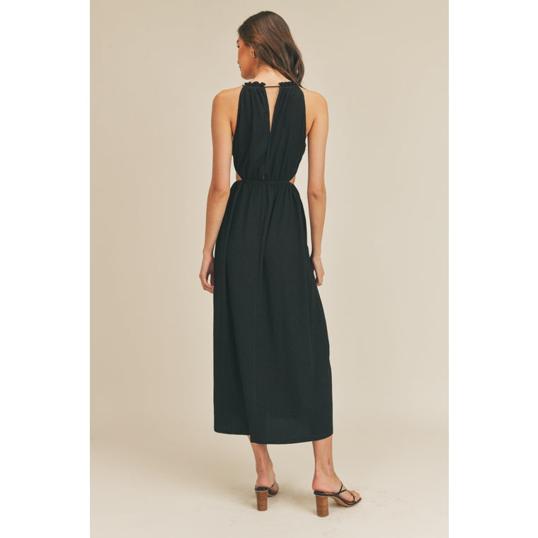 Front Tie Midi Dress
