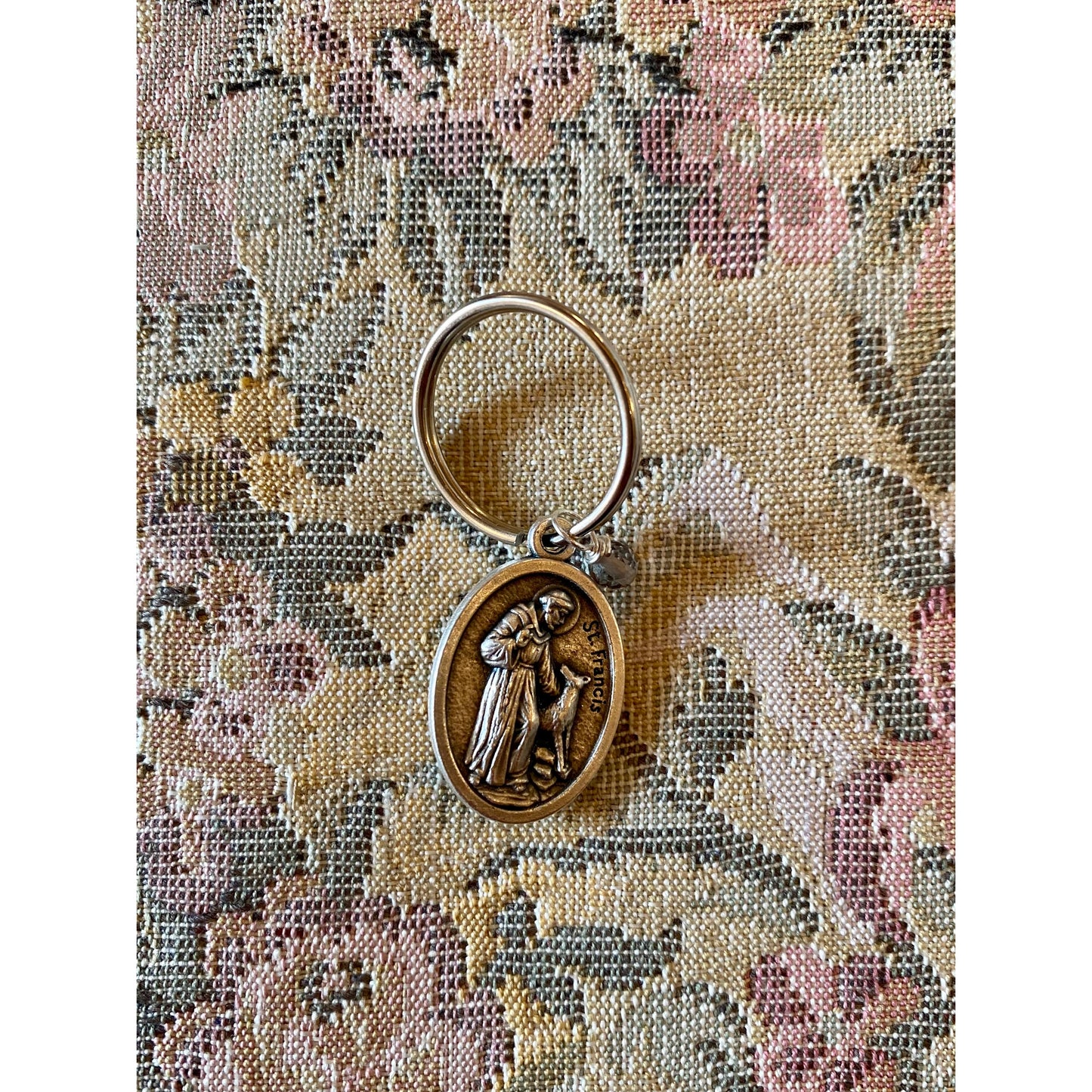 Bless this Pet Tag with Gemstone