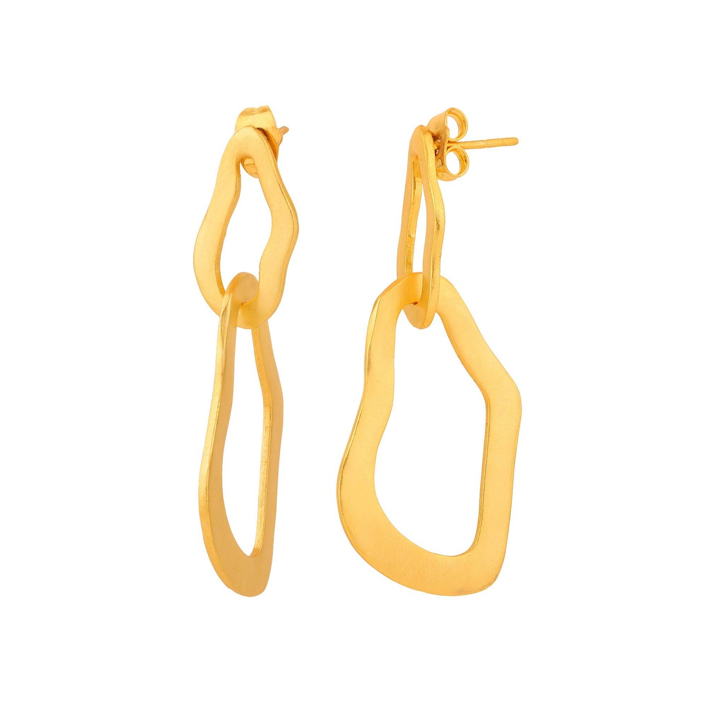 Organic Link Earrings