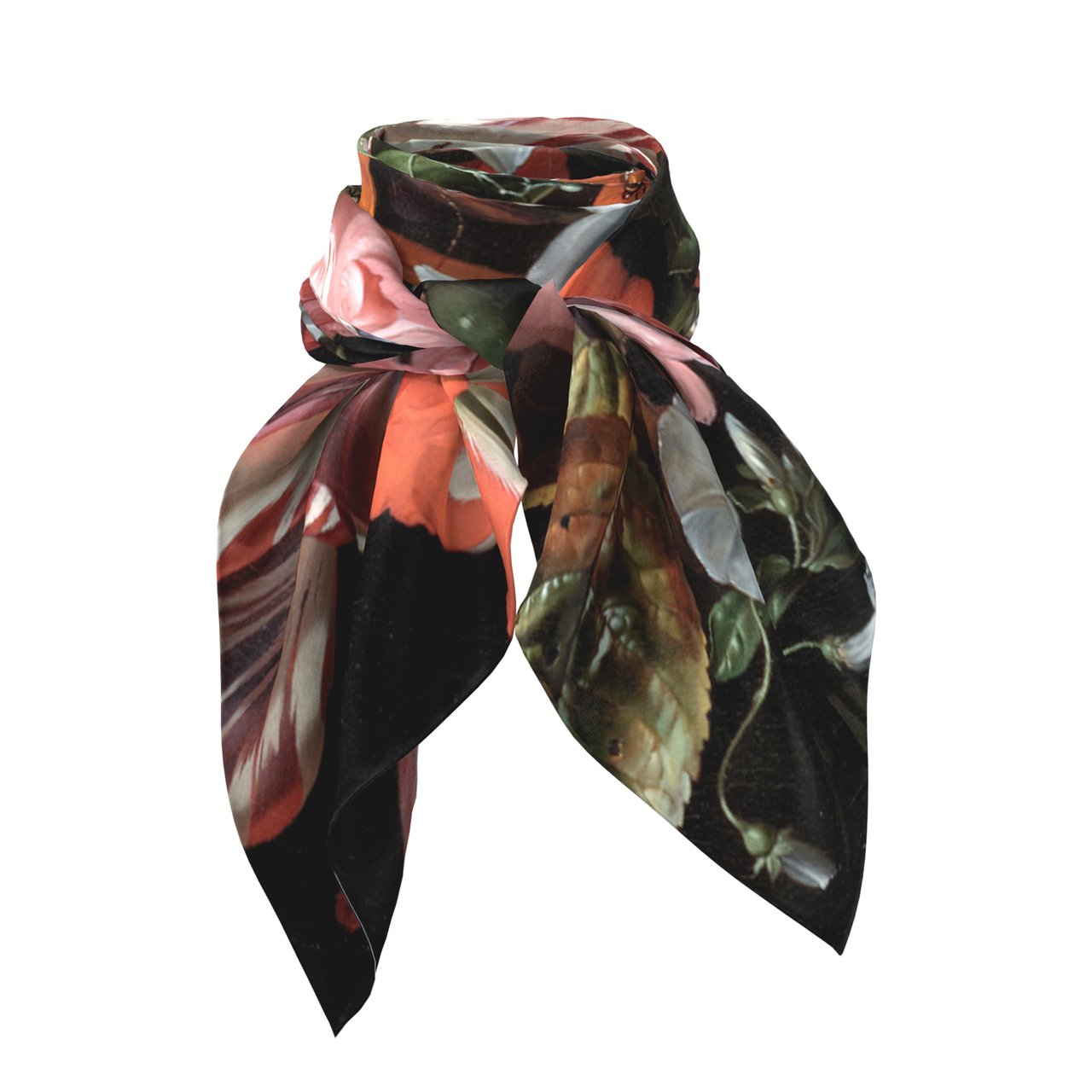 Fine Art Scarf - Flowers in a Glass Vase by Rachel Ruysch