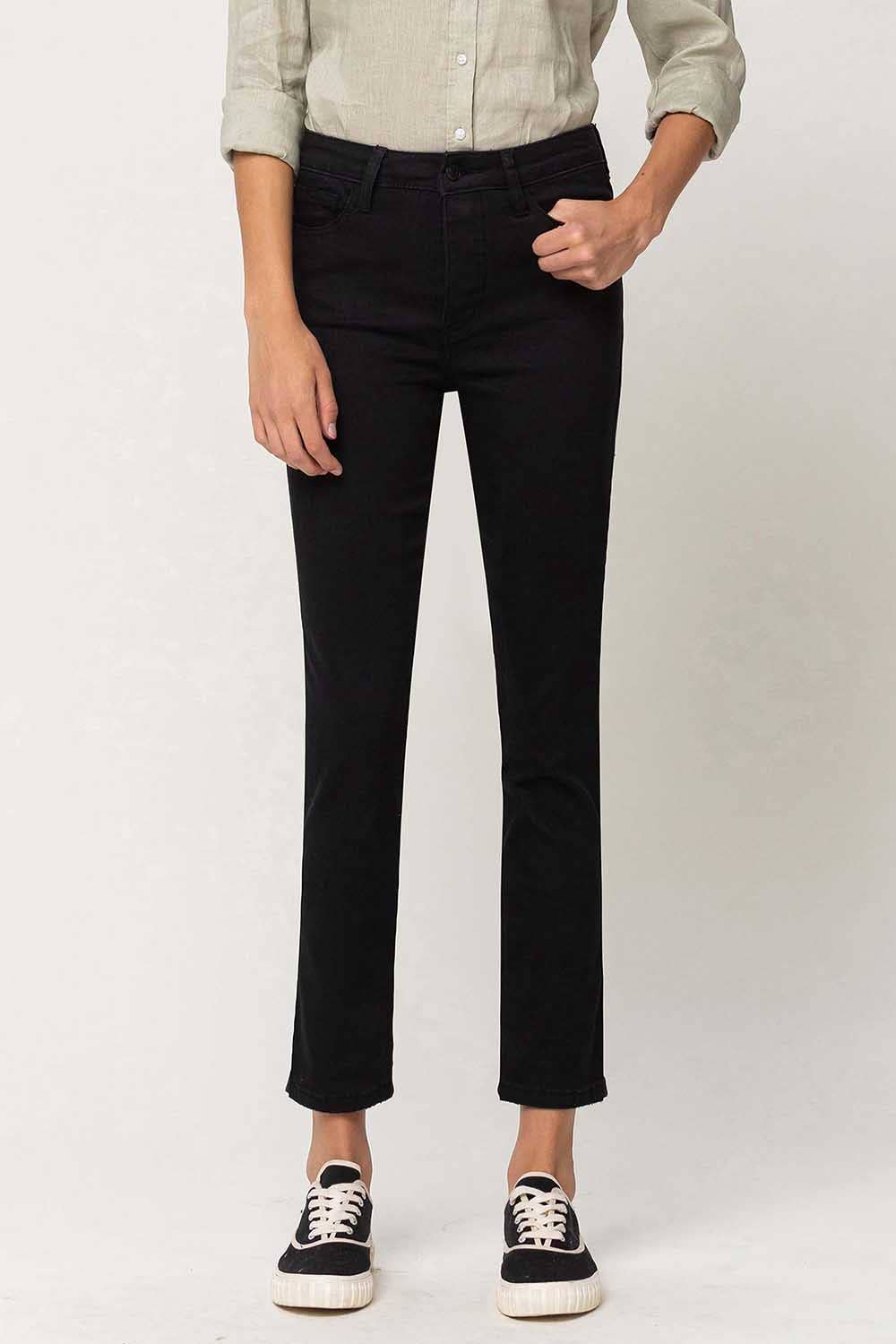 High Rise Ankle Straight